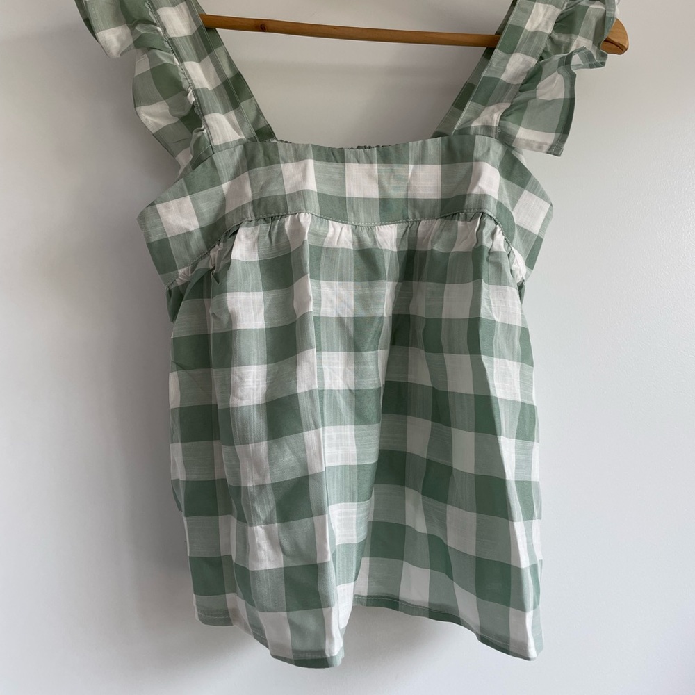 NEW Gingham ruffle strap top and shorts - Picture 3 of 7